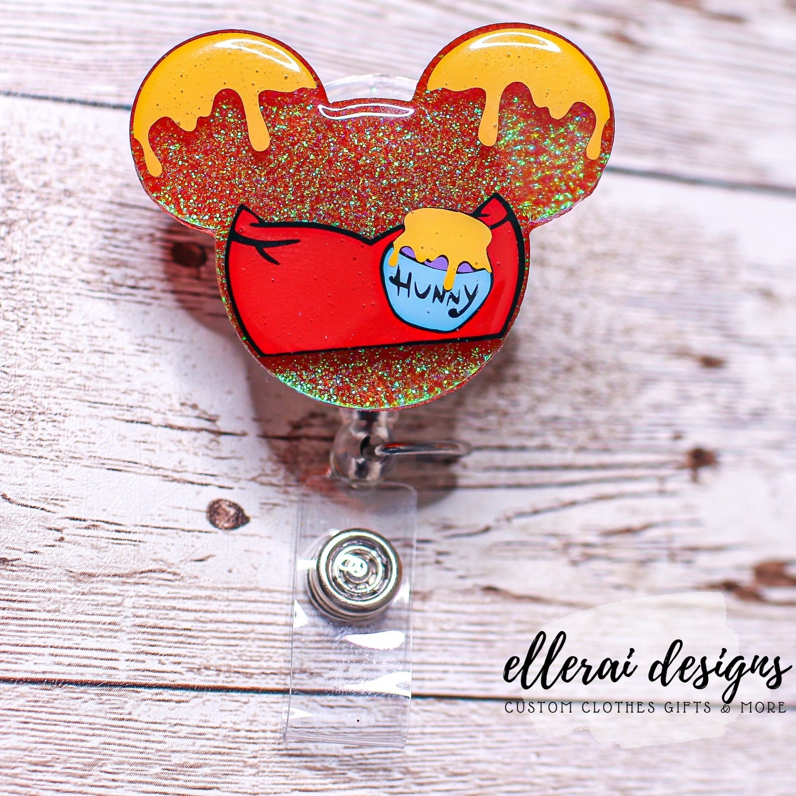 Pooh Bear Badge Reel image 0