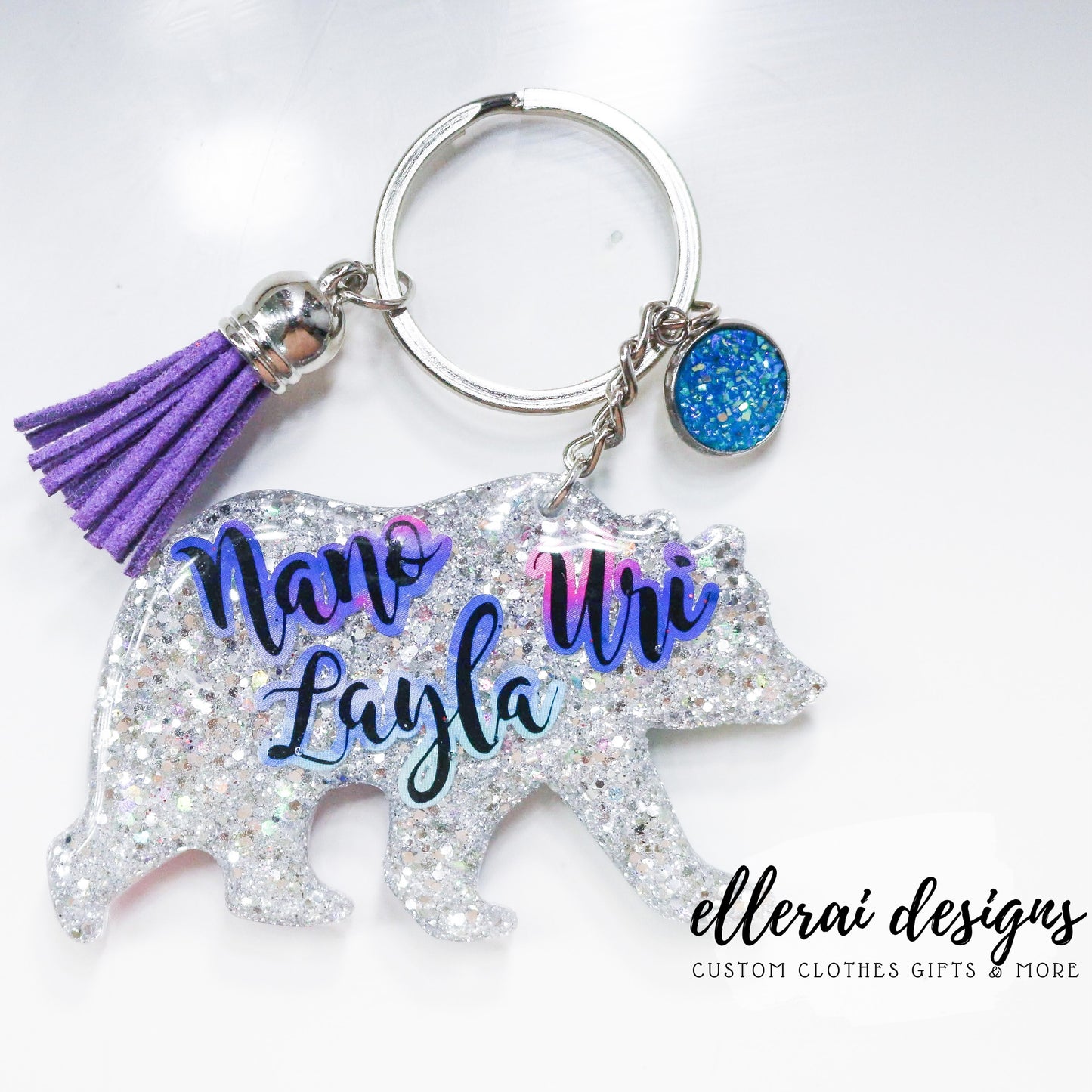 Momma & Me Bear Keychain image 3