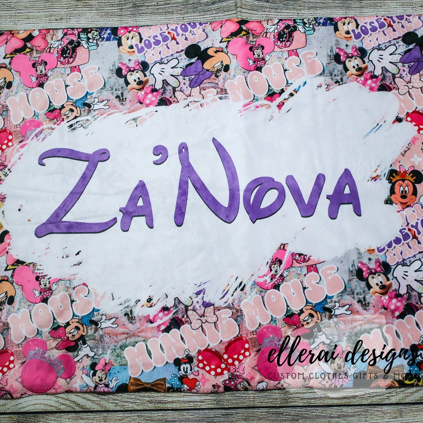 Minnie Mouse Name Blanket image 1
