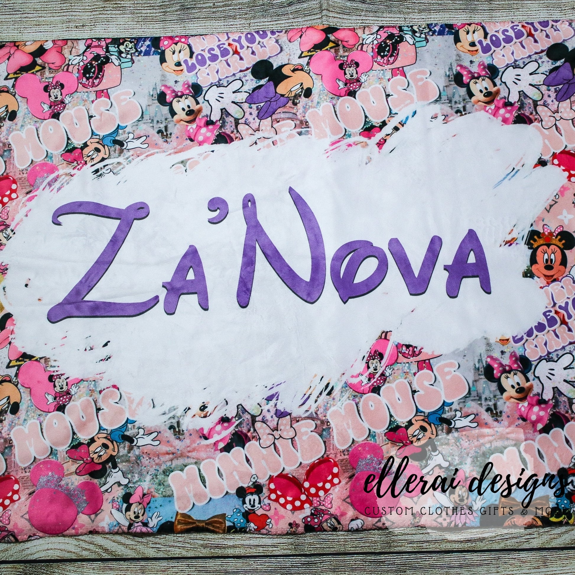 Minnie Mouse Name Blanket image 1