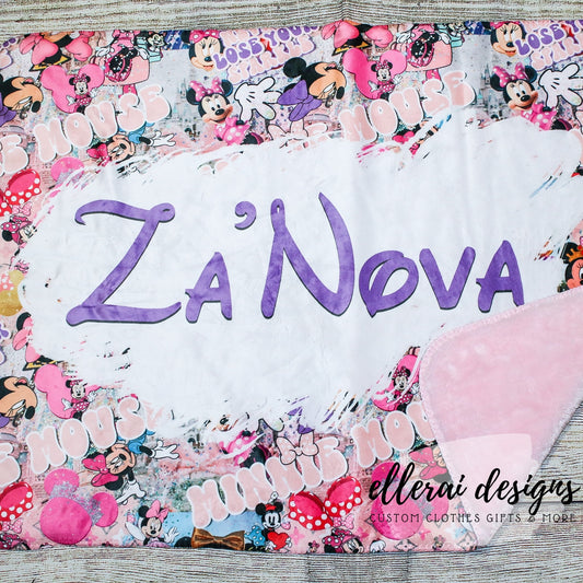 Minnie Mouse Name Blanket image 0
