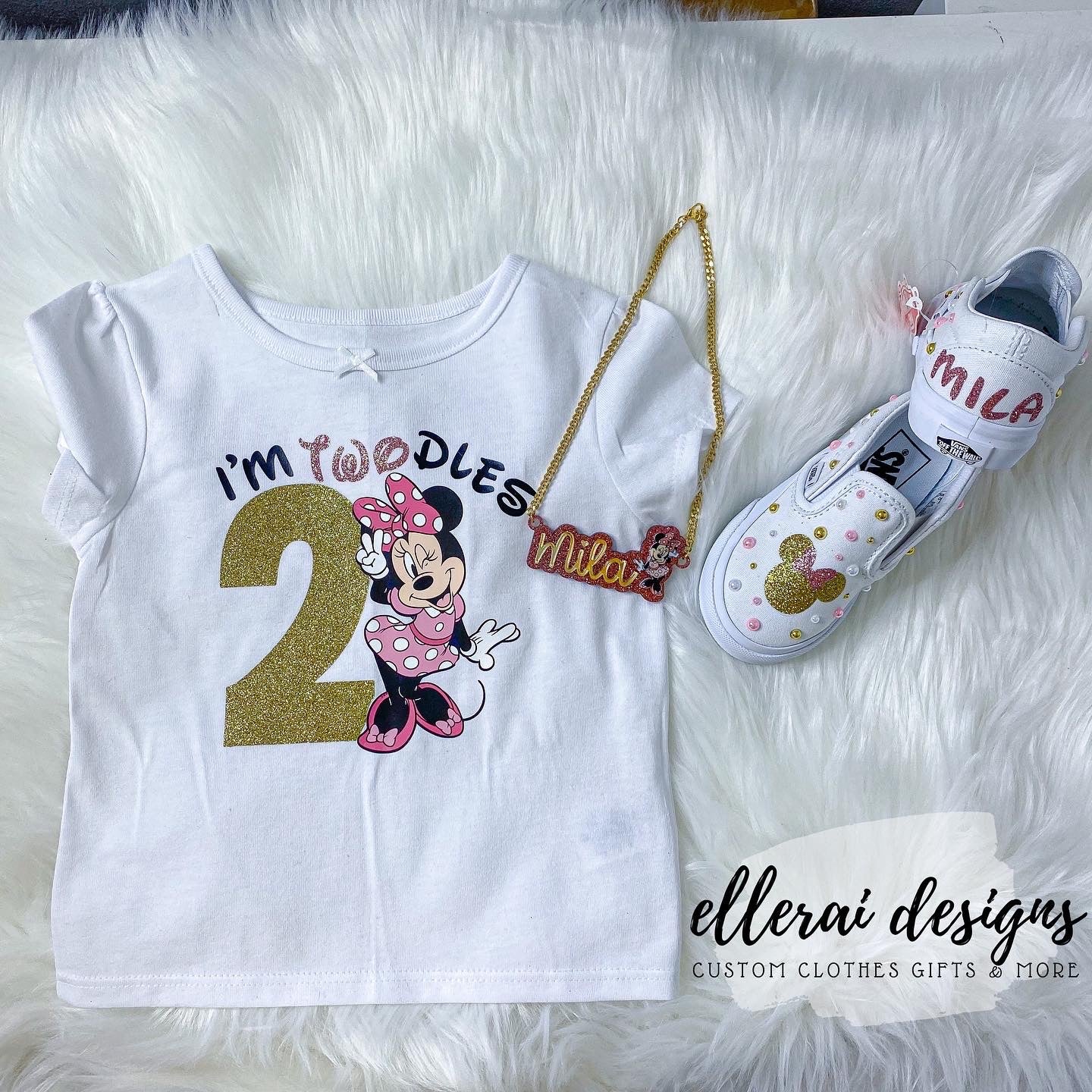 Minnie Mouse Name Shoes image 3