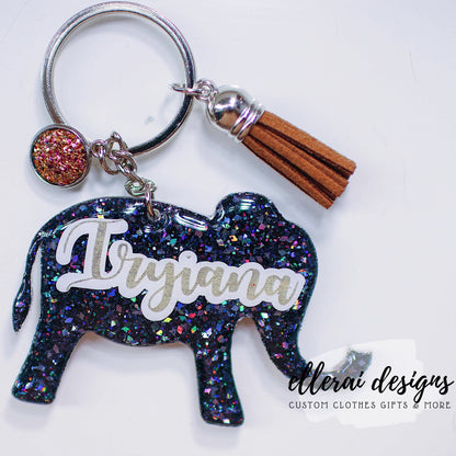 Momma & Me Elephant Keychain image 3