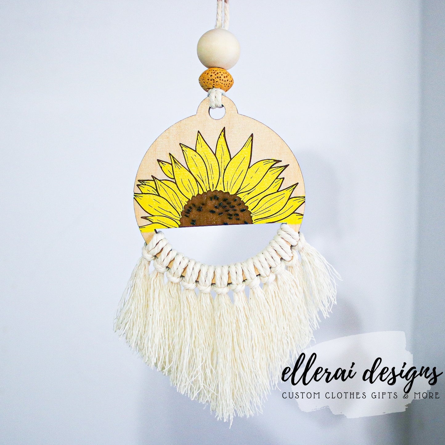 Sunflower Rearview Mirror Air Freshener image 0