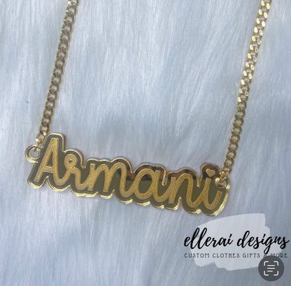 Engraved name necklace  image 0